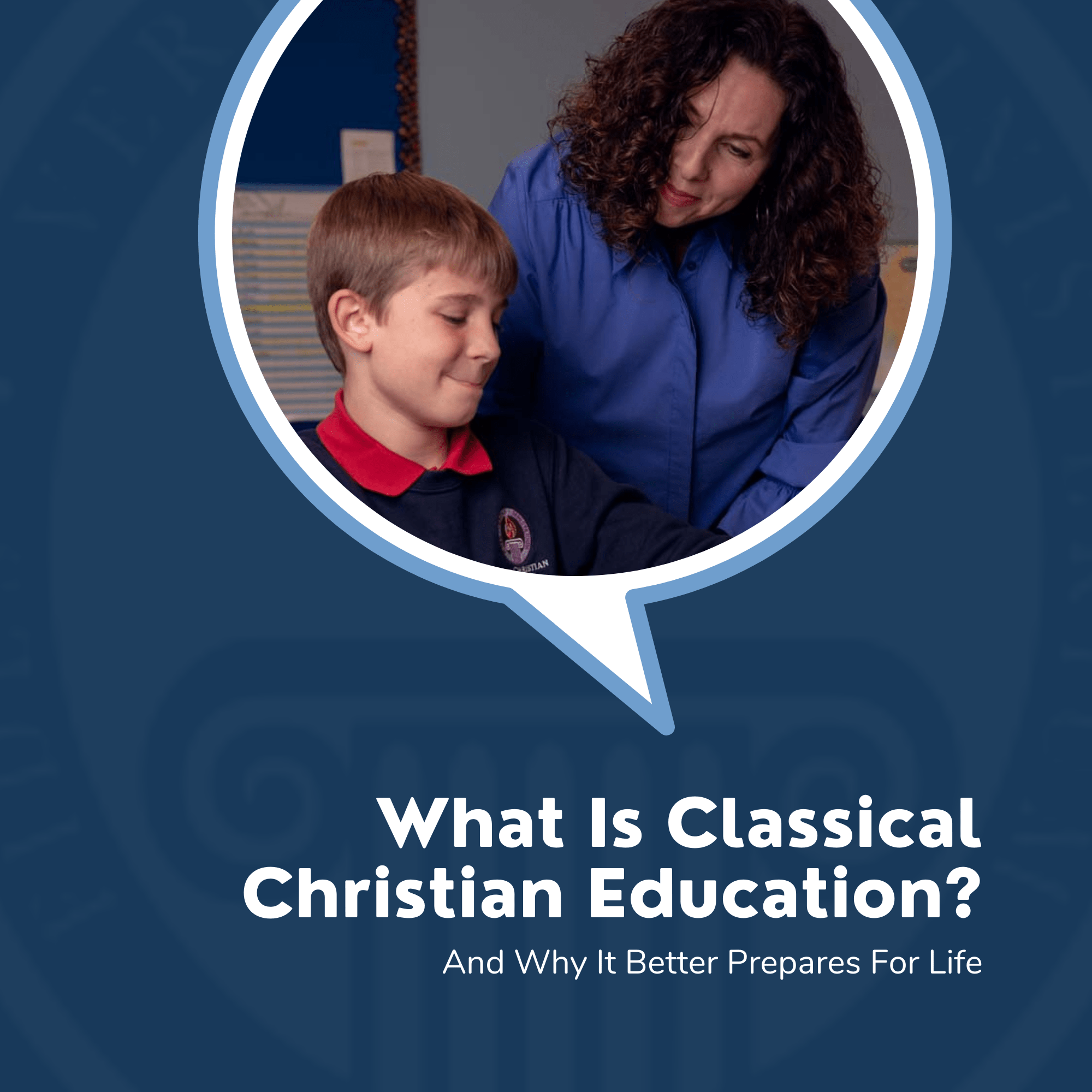 Classical Christian Education Explained - Perfect Mountain Texture - Retina
